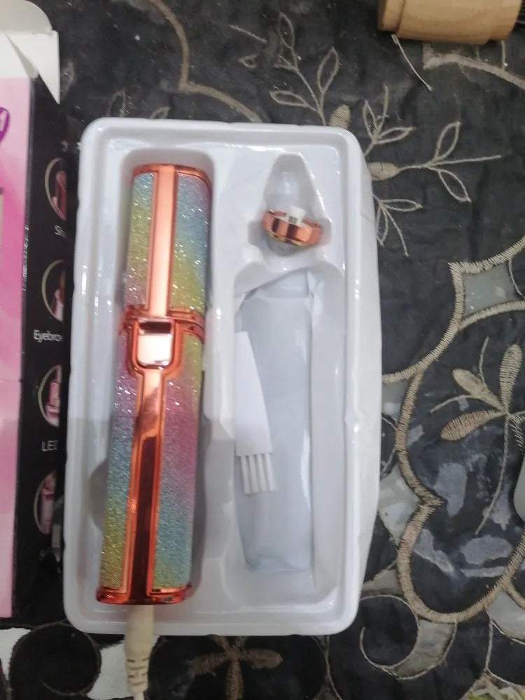 2 in 1 Eyebrow Trimmer & Facial Hair Remover | Rechargeable | Imported