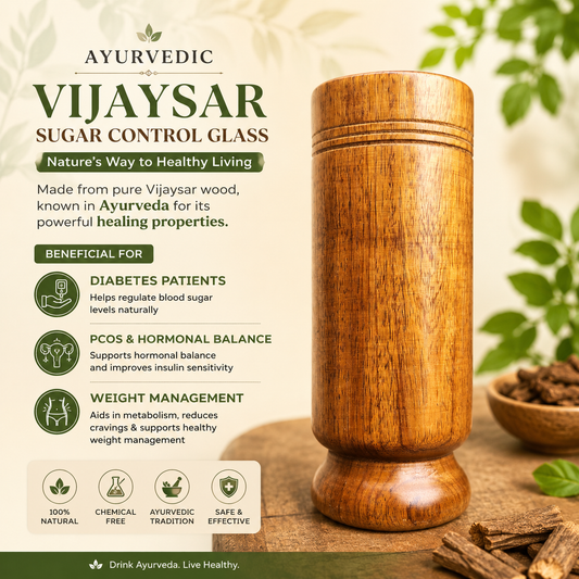 Kansa Wellness™ Ayurvedic Vijaysar Sugar Control Glass