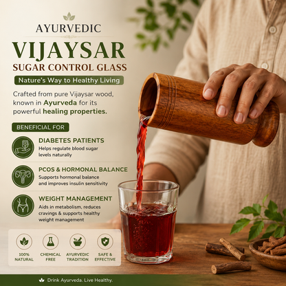 Kansa Wellness™ Ayurvedic Vijaysar Sugar Control Glass