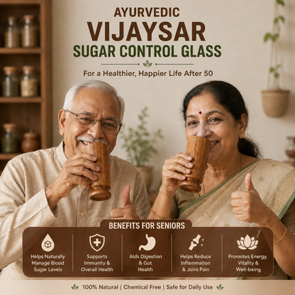 Kansa Wellness™ Ayurvedic Vijaysar Sugar Control Glass